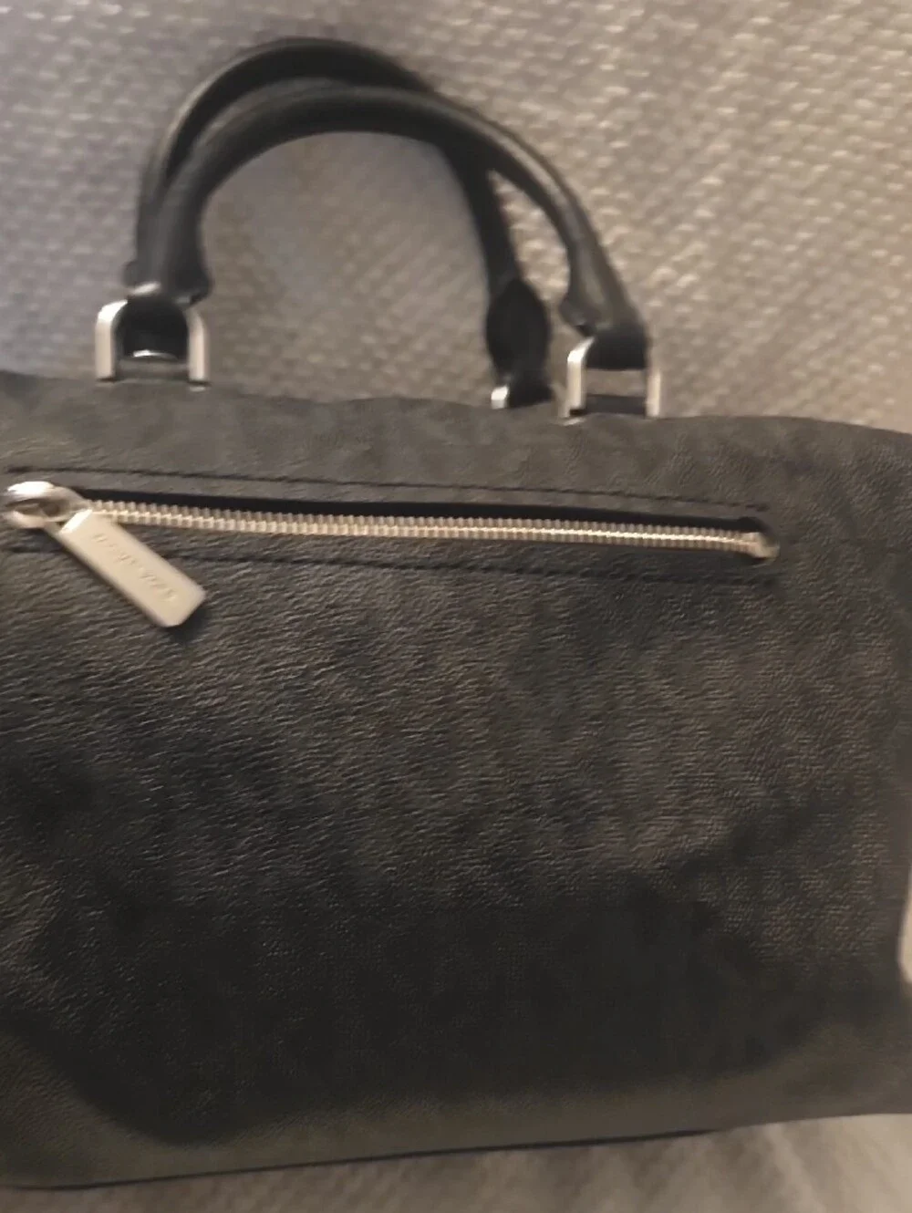 Michael Kors Black Logo Dome Satchel